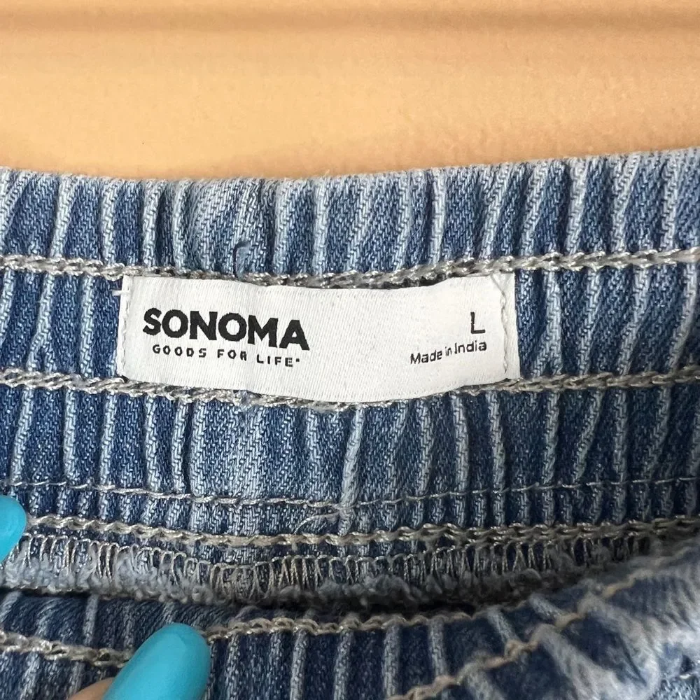 Casual Blue Cargo Pants - Picture 4 of 6